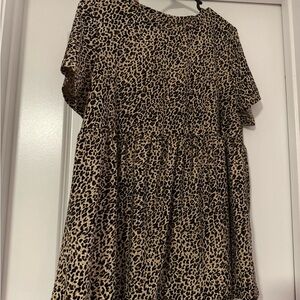 SHEIN Leopard Print Blouse